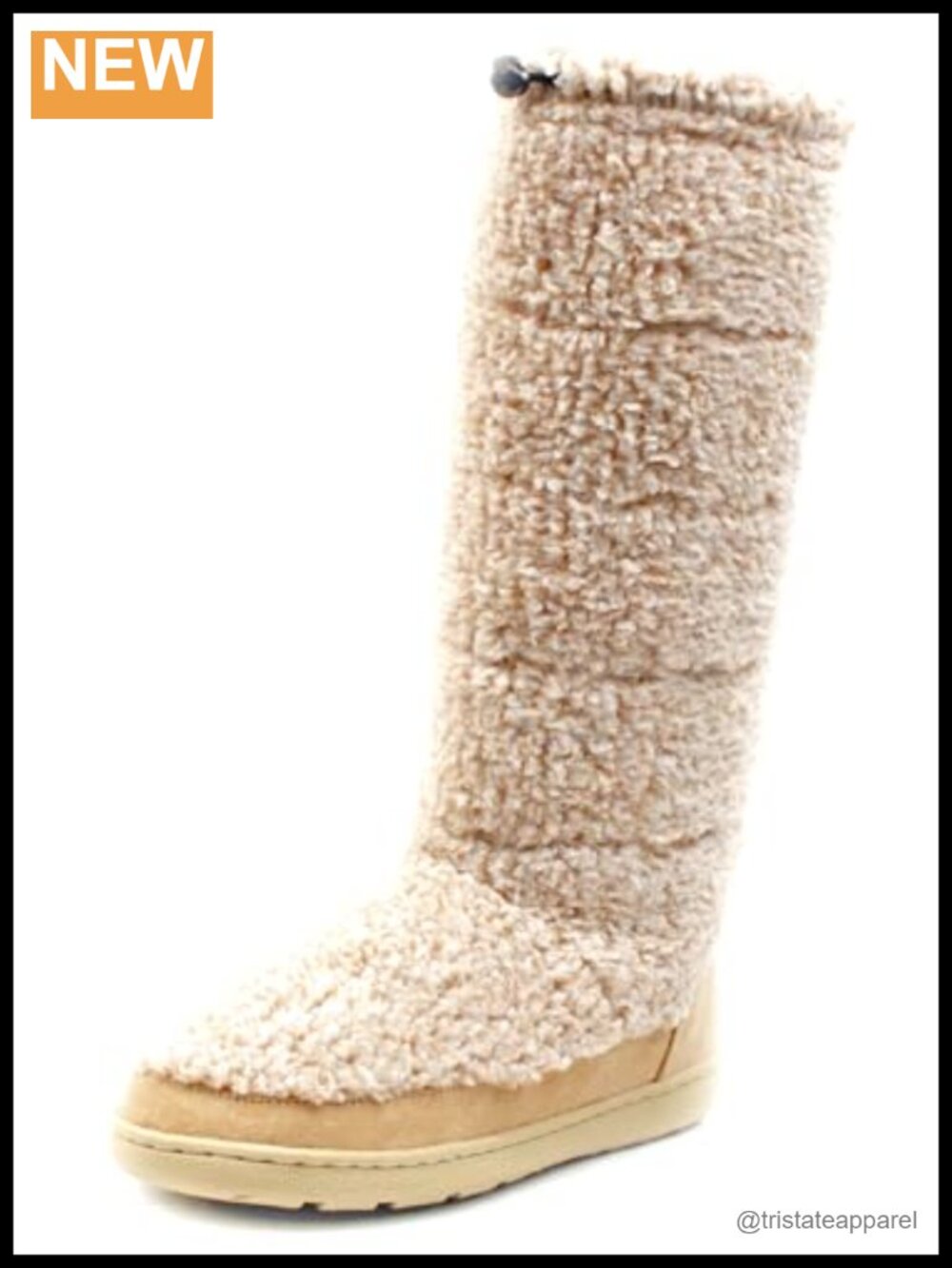 Women's Cozy Faux Fur Calf Boot Slippers Indoor Outdoor Anti-Skid